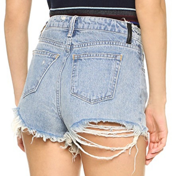 Denim X Alexander Wang
Bite High Rise Frayed Short - Picture 2 of 7